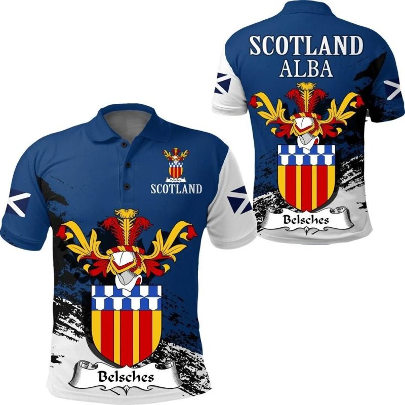 Belsches Scottish Family Crest Scotland Special Polo Shirt - Golf Shirt A7