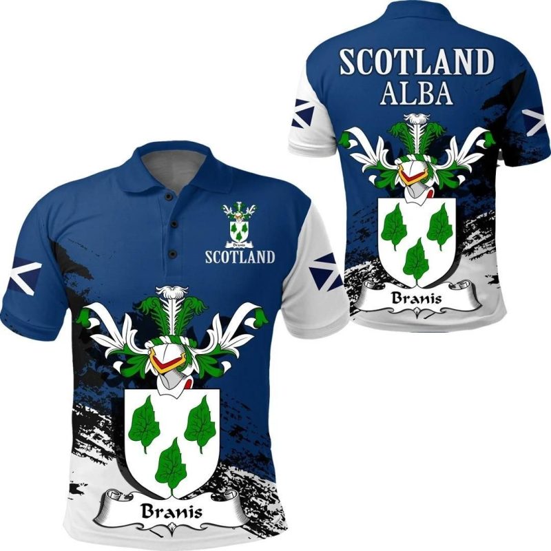 Branis Scottish Family Crest Scotland Special Polo Shirt - Golf Shirt A7