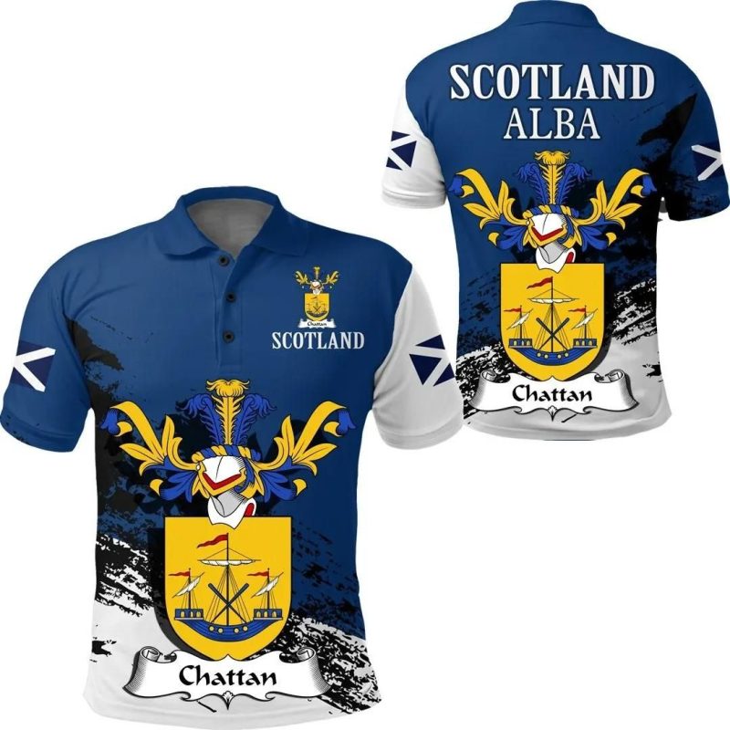 Chattan Scottish Family Crest Scotland Special Polo Shirt - Golf Shirt A7