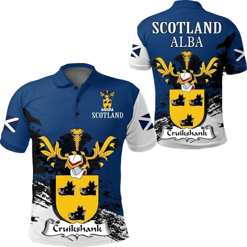 Cruikshank Scottish Family Crest Scotland Special Polo Shirt - Golf Shirt A7