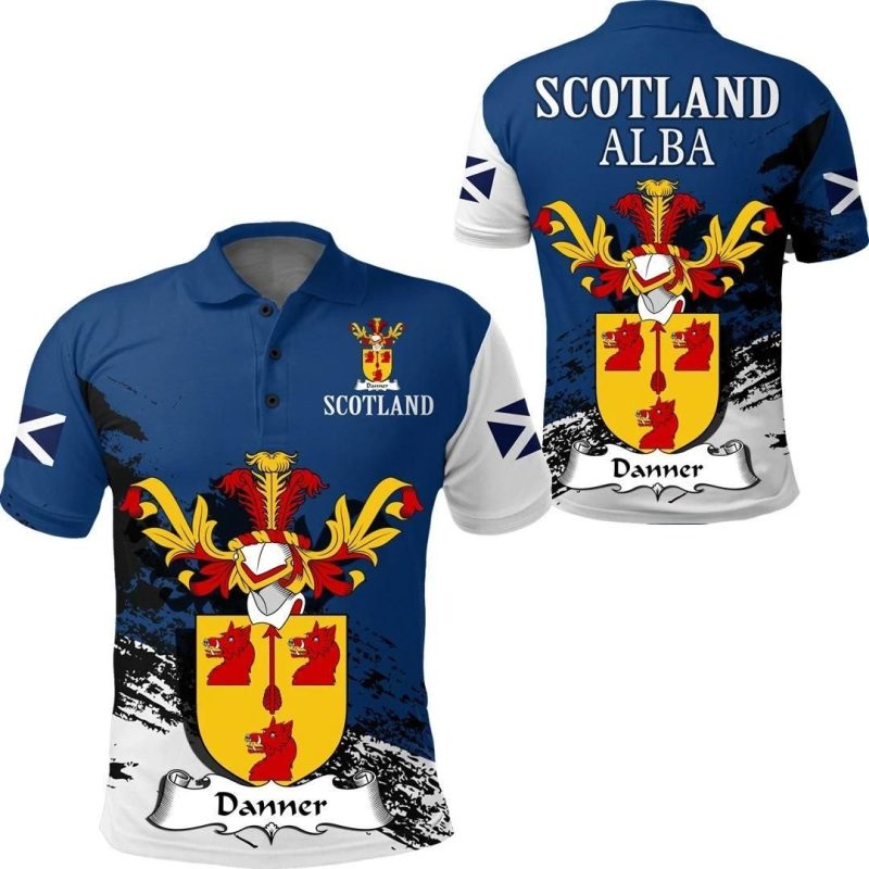 Danner Scottish Family Crest Scotland Special Polo Shirt - Golf Shirt A7
