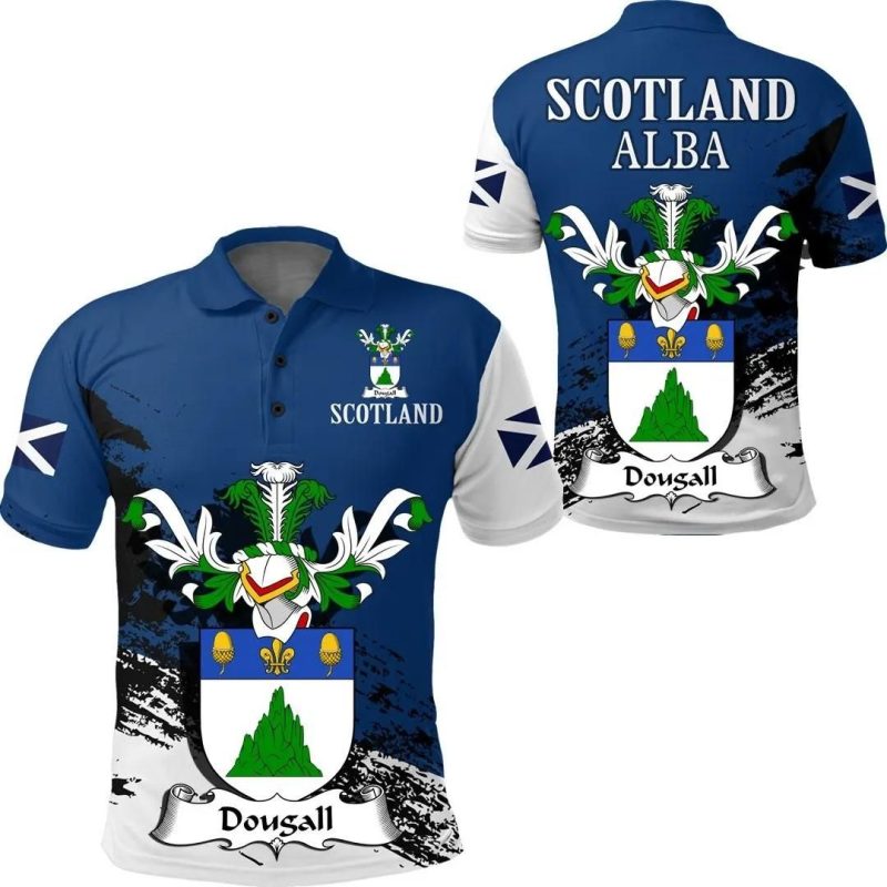 Dougall Scottish Family Crest Scotland Special Polo Shirt - Golf Shirt A7
