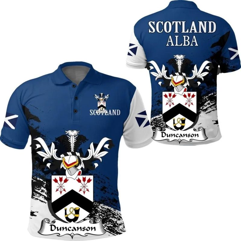 Duncanson Scottish Family Crest Scotland Special Polo Shirt - Golf Shirt A7