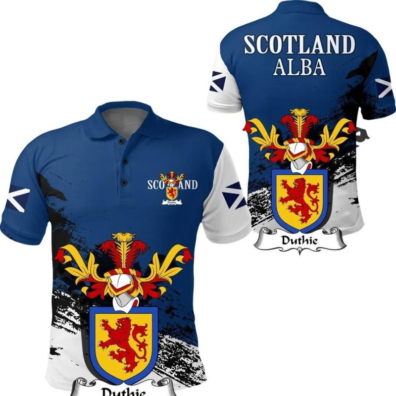 Duthie Scottish Family Crest Scotland Special Polo Shirt - Golf Shirt A7