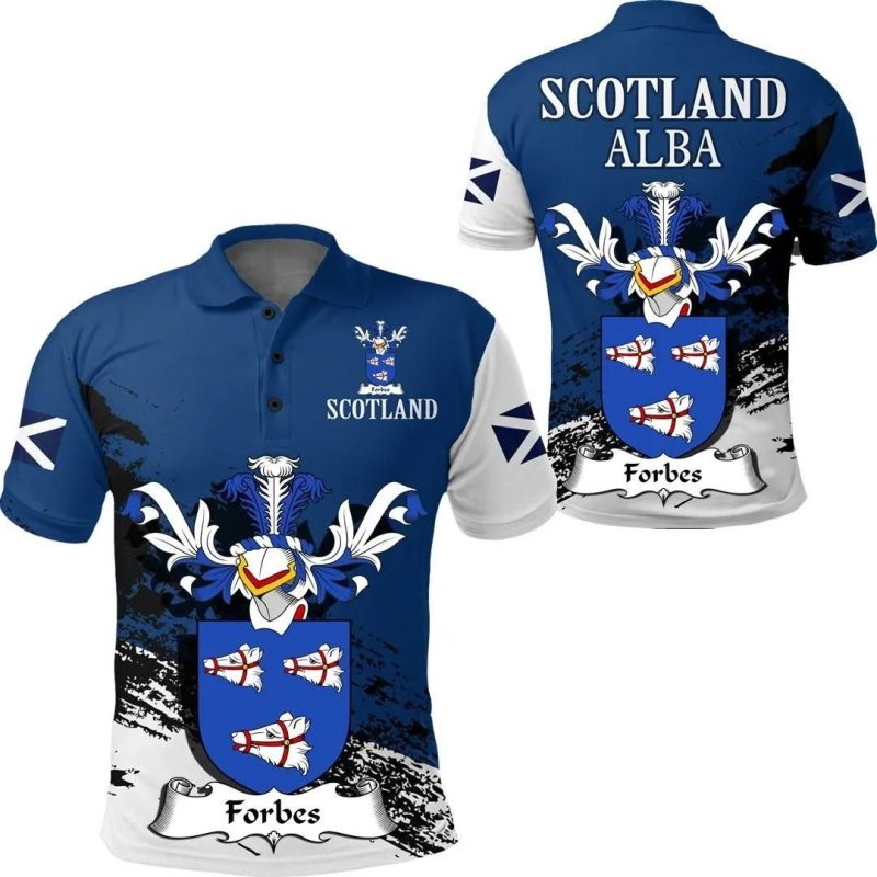 Forbes Scottish Family Crest Scotland Special Polo Shirt - Golf Shirt A7