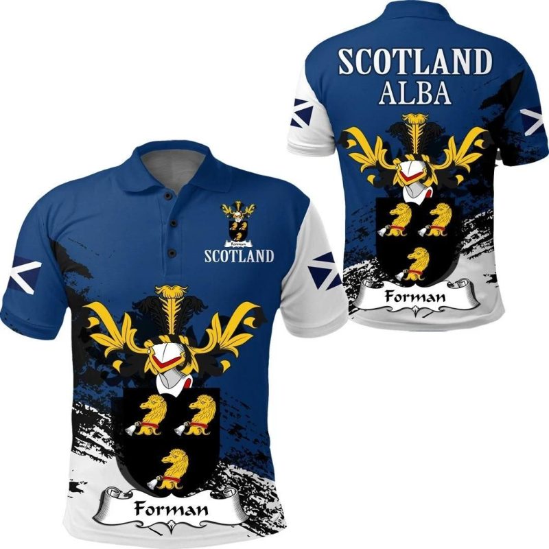 Forman Scottish Family Crest Scotland Special Polo Shirt - Golf Shirt A7
