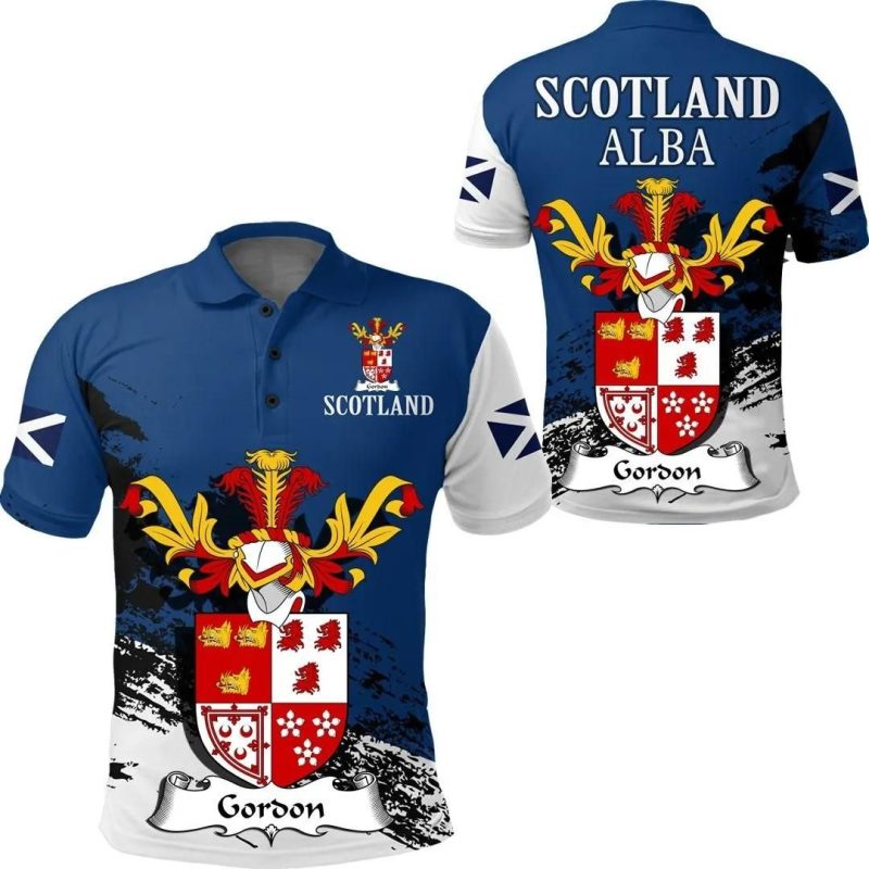 Gordon Scottish Family Crest Scotland Special Polo Shirt - Golf Shirt A7