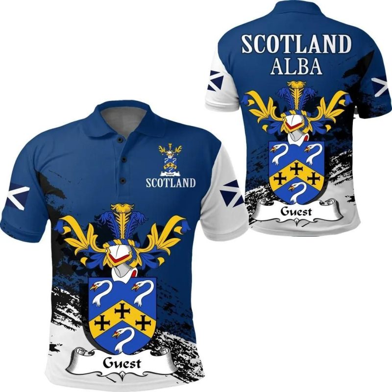 Guest Scottish Family Crest Scotland Special Polo Shirt - Golf Shirt A7