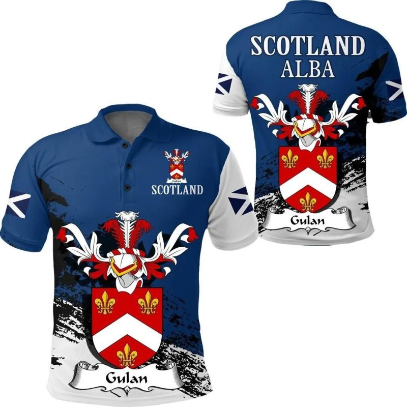 Gulan Scottish Family Crest Scotland Special Polo Shirt - Golf Shirt A7