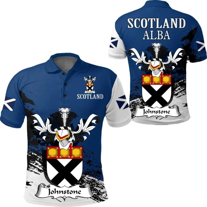 Johnstone Scottish Family Crest Scotland Special Polo Shirt - Golf Shirt A7