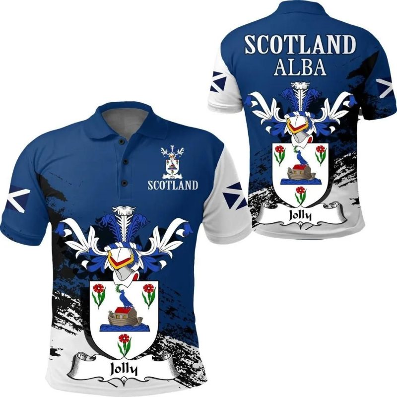 Jolly Scottish Family Crest Scotland Special Polo Shirt - Golf Shirt A7