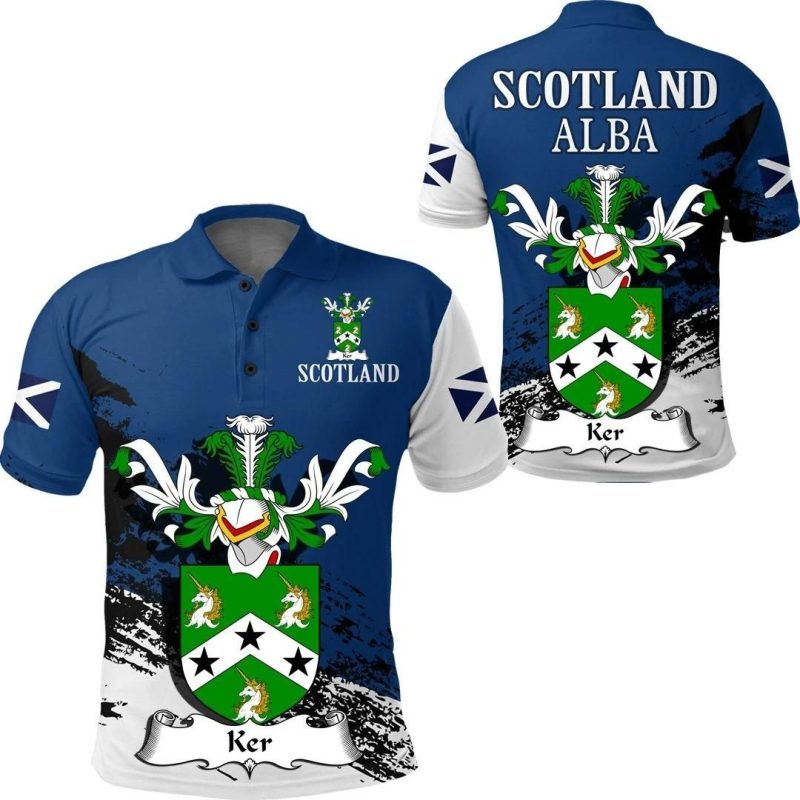 Ker Scottish Family Crest Scotland Special Polo Shirt - Golf Shirt A7