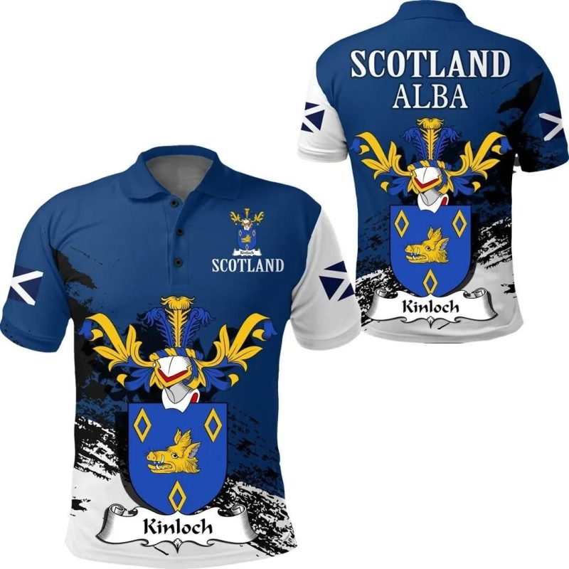 Kinloch Scottish Family Crest Scotland Special Polo Shirt - Golf Shirt A7