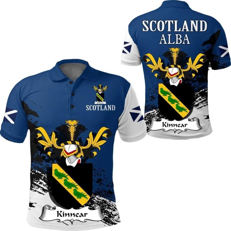 Kinnear Scottish Family Crest Scotland Special Polo Shirt - Golf Shirt A7