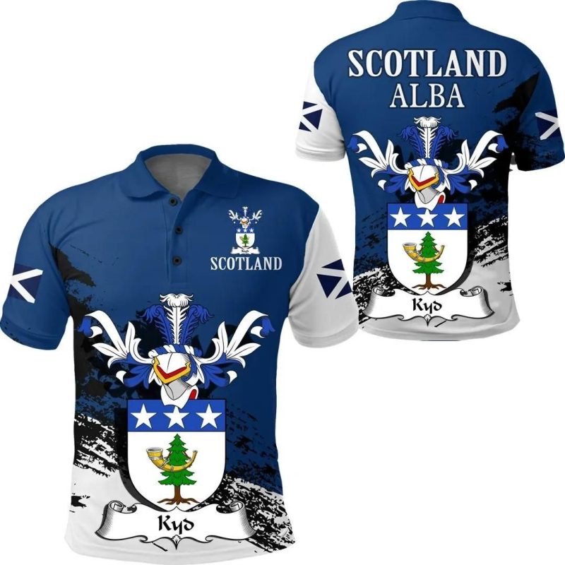 Kyd Scottish Family Crest Scotland Special Polo Shirt - Golf Shirt A7
