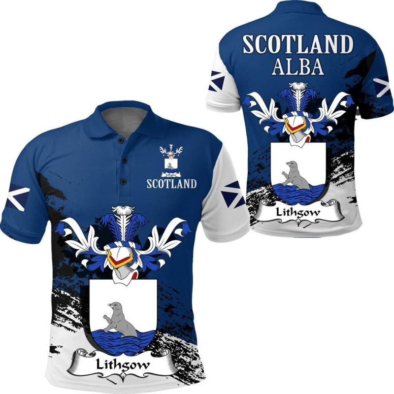 Lithgow Scottish Family Crest Scotland Special Polo Shirt - Golf Shirt A7