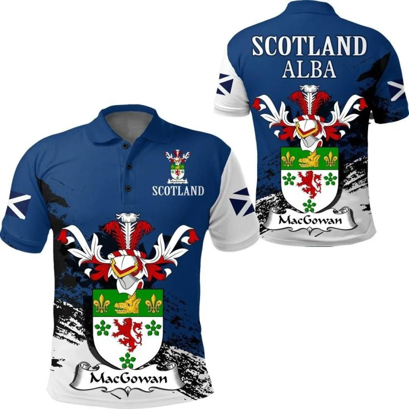 MacGowan Scottish Family Crest Scotland Special Polo Shirt - Golf Shirt A7
