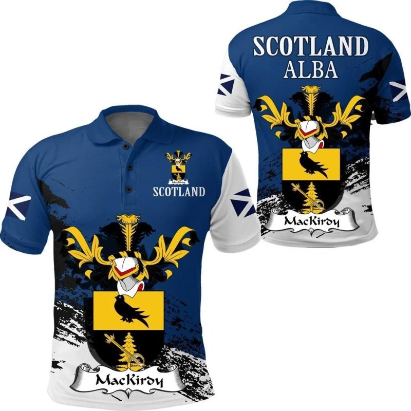 MacKirdy Scottish Family Crest Scotland Special Polo Shirt - Golf Shirt A7