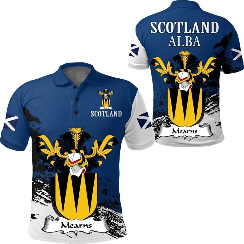 Mearns Scottish Family Crest Scotland Special Polo Shirt - Golf Shirt A7