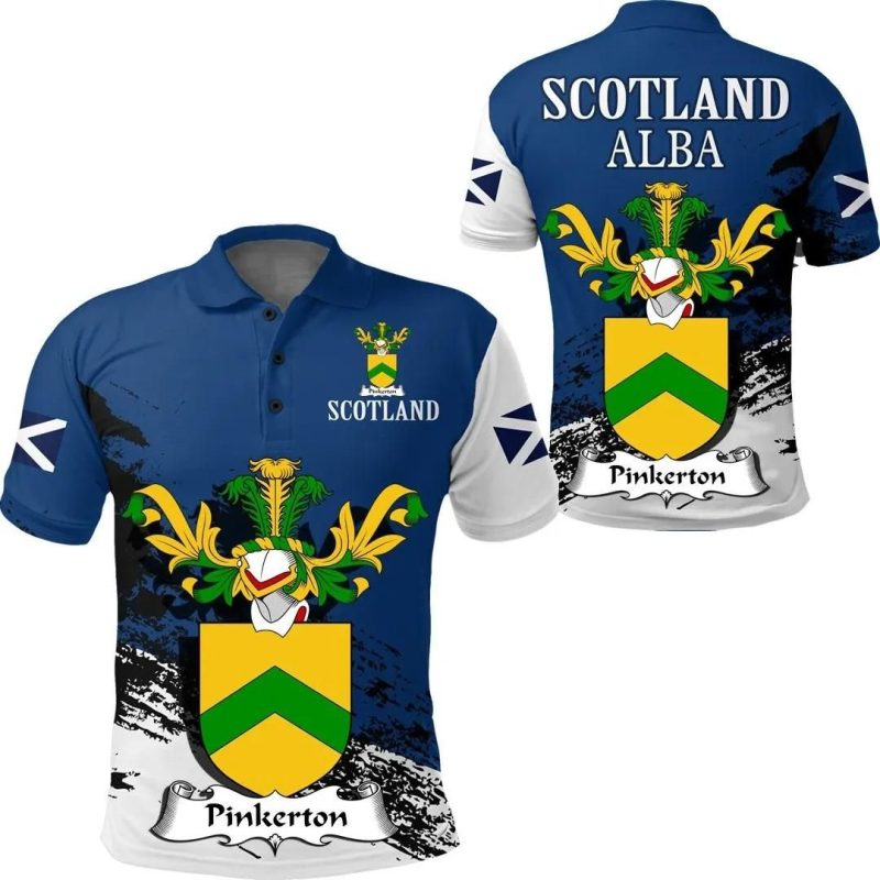 Pinkerton Scottish Family Crest Scotland Special Polo Shirt - Golf Shirt A7