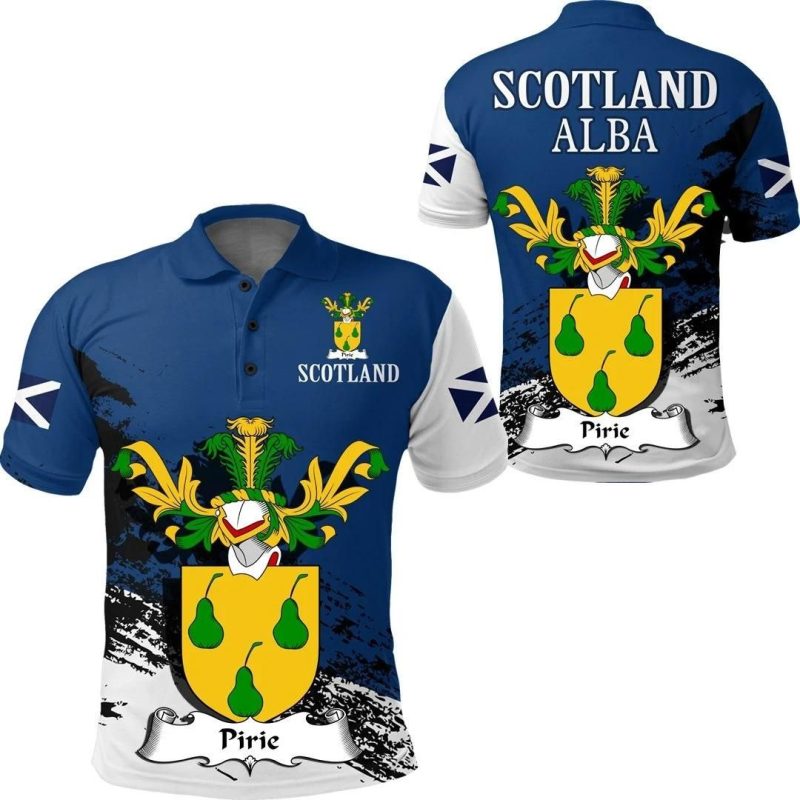 Pirie Scottish Family Crest Scotland Special Polo Shirt - Golf Shirt A7