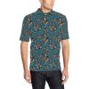 Sea Turtle Tribal Colorful Hand Drawn Men Polo Shirt